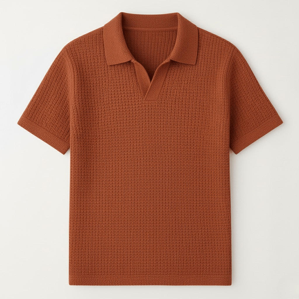 Aspen Basket Knit Polo