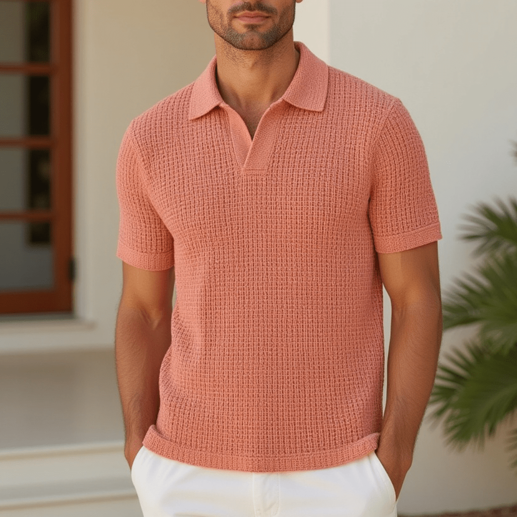 Aspen Basket Knit Polo Full Set