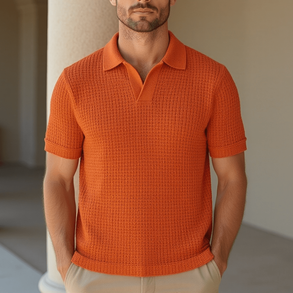 Aspen Basket Knit Polo Full Set