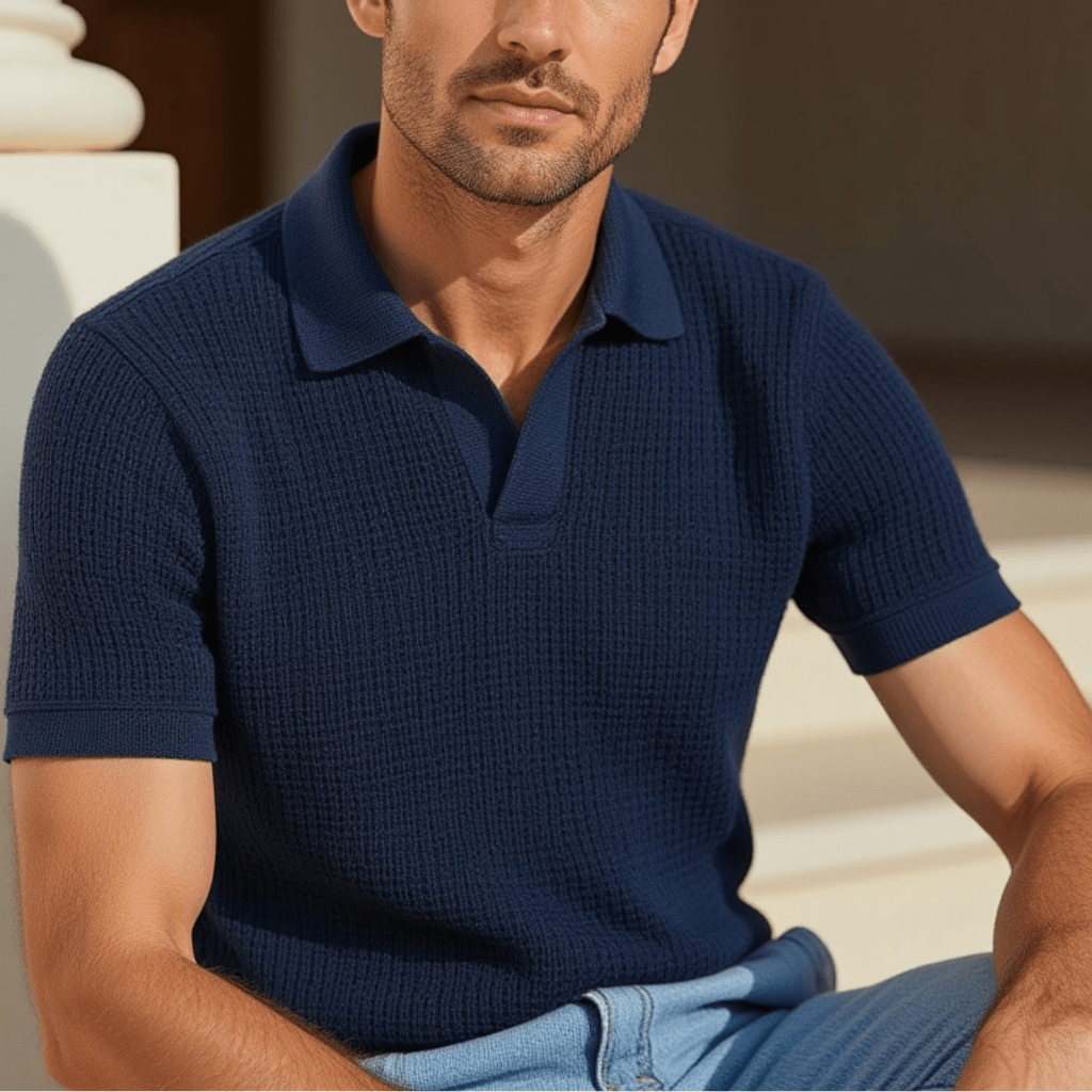 Aspen Basket Knit Polo Full Set